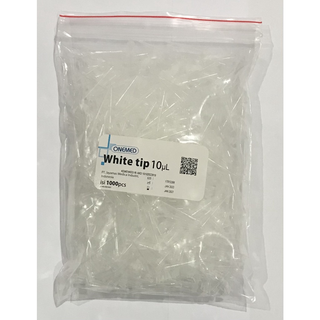 WHITE TIPS MICROPIPET TIPS PUTIH ONEMED PAK ISI 1000 PCS