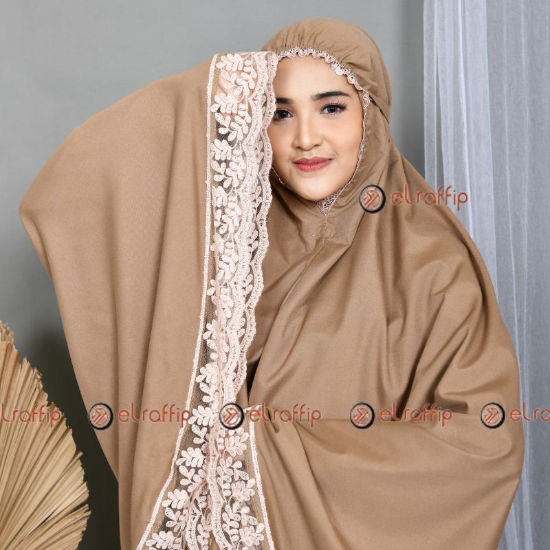 Mukena Dewasa Katun Polos Renda ALMAHIRASeries