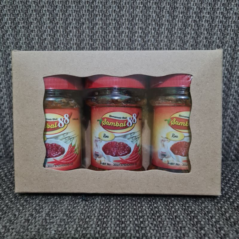 

Sambal Roa Kemasan OLEH OLEH isi 3 Botol (FREE pilih varian)
