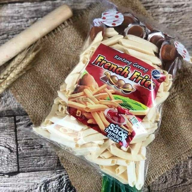 

Makanan Ringan Ciki French Fries 2000 Kiloan 150gram/TERMURAH
