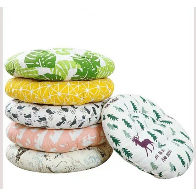 bantal duduk kursi kayu#bulat#petak#ukuran 40x40