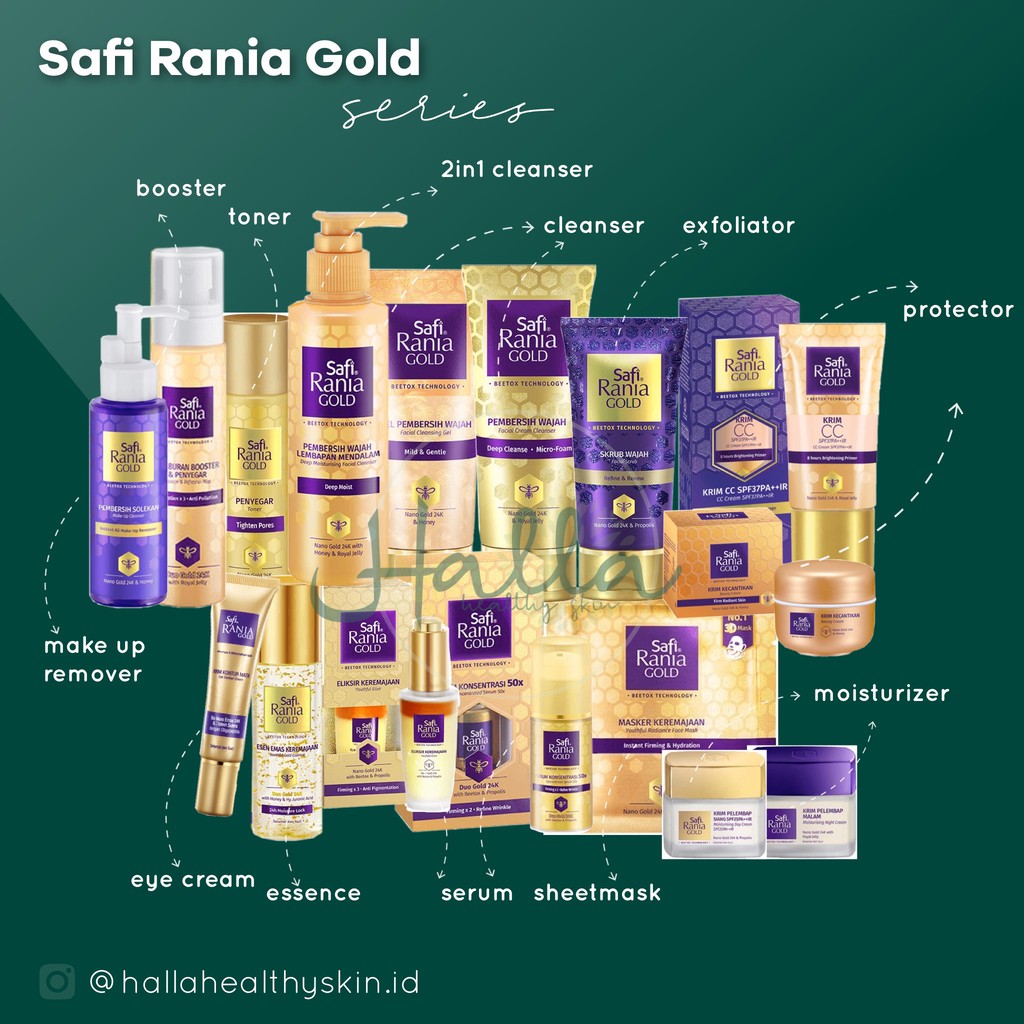 Safi Malaysia | Safi Rania Gold Eliksir Complete Series ...