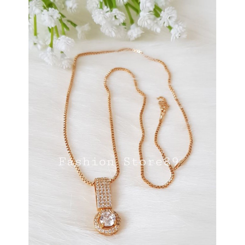 Kalung Import Fashion Full permata Jurai Xuping perhiasan xuping impor lapis emas TR2150x