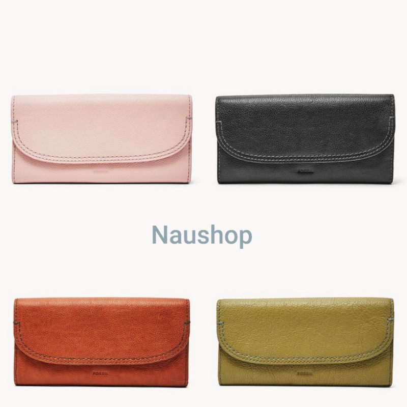 Dompet fossil original - cleo clucth brown