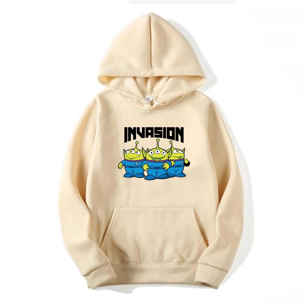 INVASION Jumper Hoodie II INVASION Sweater Hoodie II Sweter Oblong Topi SIZE M - XL ( Pria &amp; Wanita / Anak &amp; Dewasa )