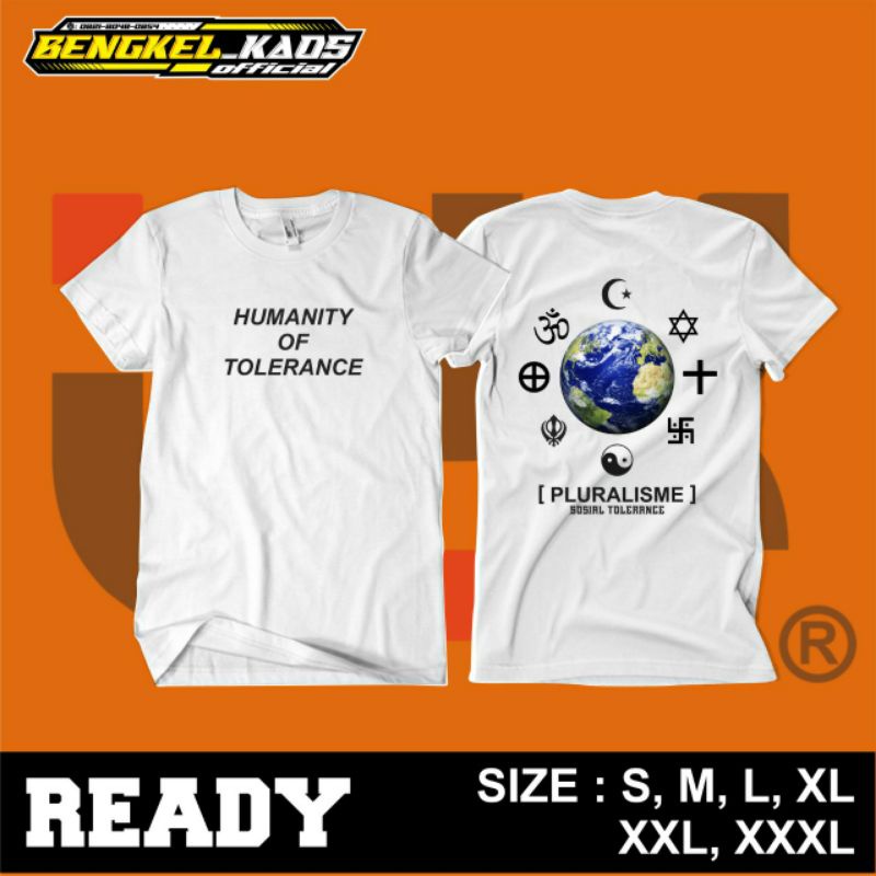 Kaos T-shirt Toleransi Sosial Agama