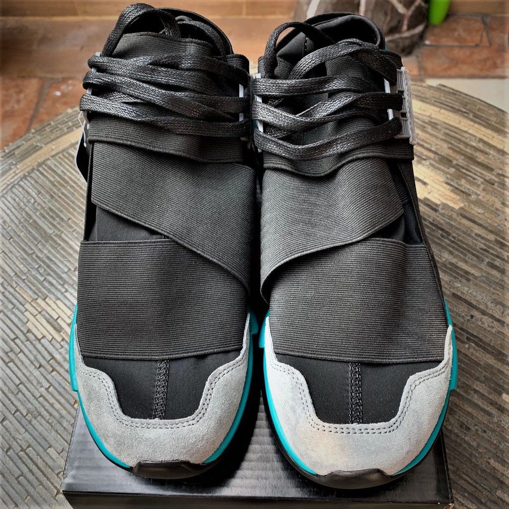 Sepatu ADIDAS Y3 Qasa High Yohji Yamamoto Black Charcoal PK Original Perfect Kicks