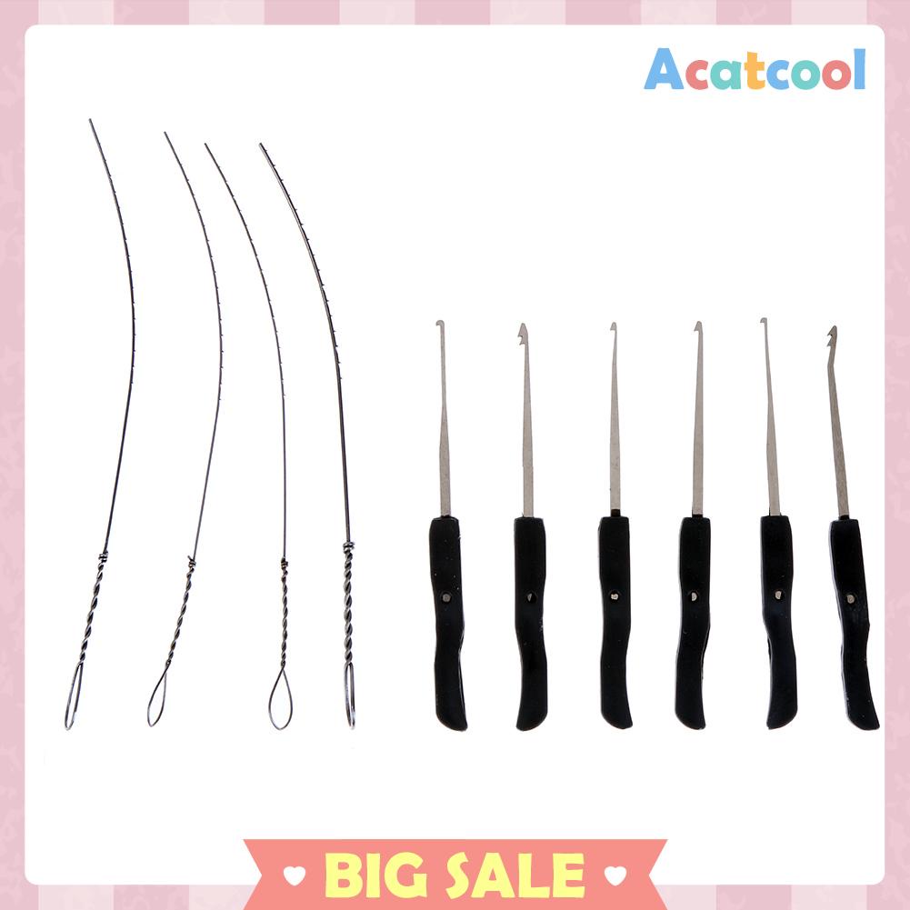 10pcs Set Alat Lockpick Untuk Mencabut Kunci Patah