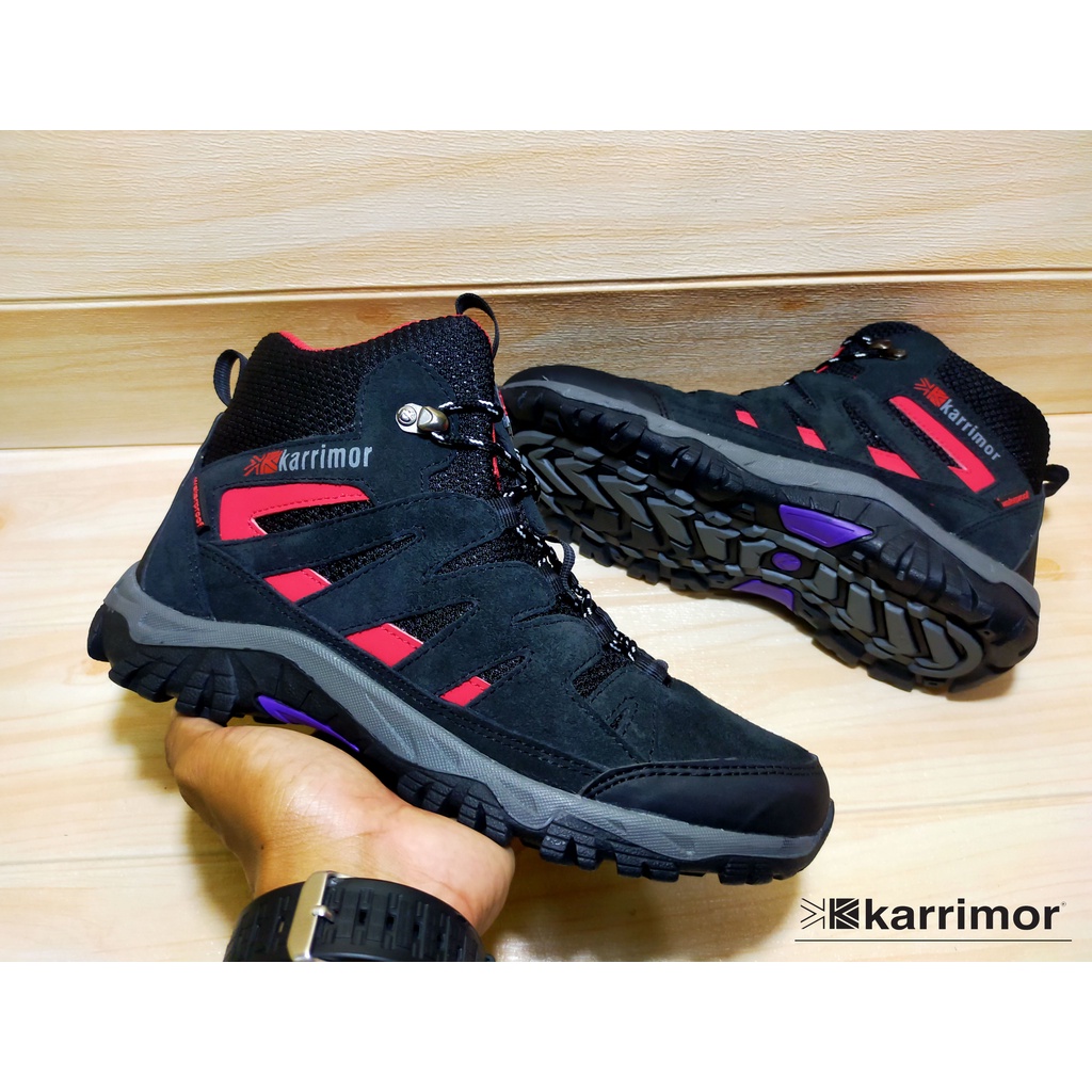 terbaru sepatu outdoor karrimor pria/wanita-sepatu gunung-hiking-trekking waterproof-sepatu boot