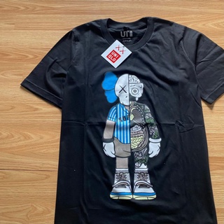  BAJU  KAOS UNIQLO X KAWS  ANATOMI BLACK ATASAN Shopee 