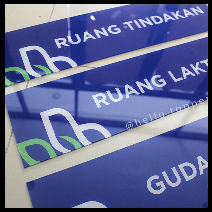 

Custom Sign Label Pintu | Sign Akrilik | Papan Akrilik Label