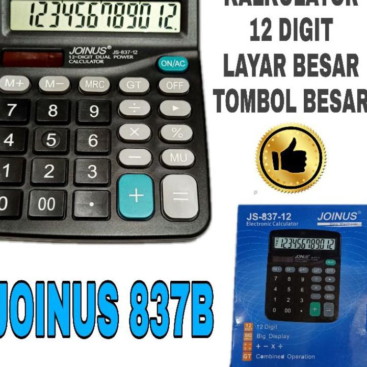 

Terbaru - KALKULATOR MEJA DESK12 DIGIT LAYAR BESAR JOINUS 837B