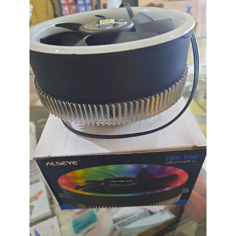 Cooler Fan Processor Rgb Alseye Luna TBF-100 Universal ( bisa Intel / Bisa Amd )