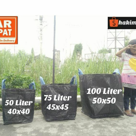 PLANTER BAG 100 LITER / POT / POLYBAG TERPAL KOREA