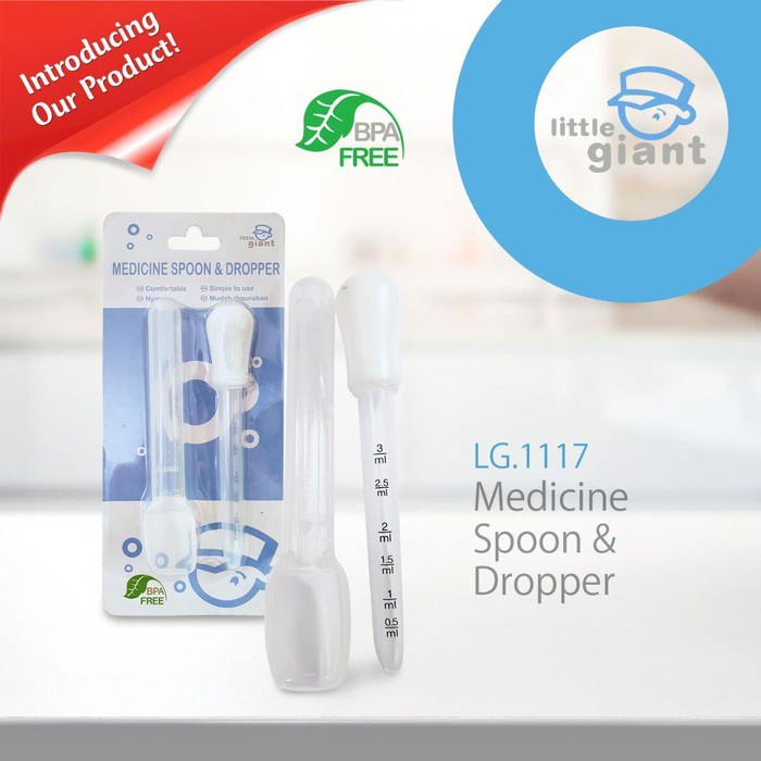 Little Giant Medicine Feed Spoon &amp; Dropper LG1117 - Sendok Obat