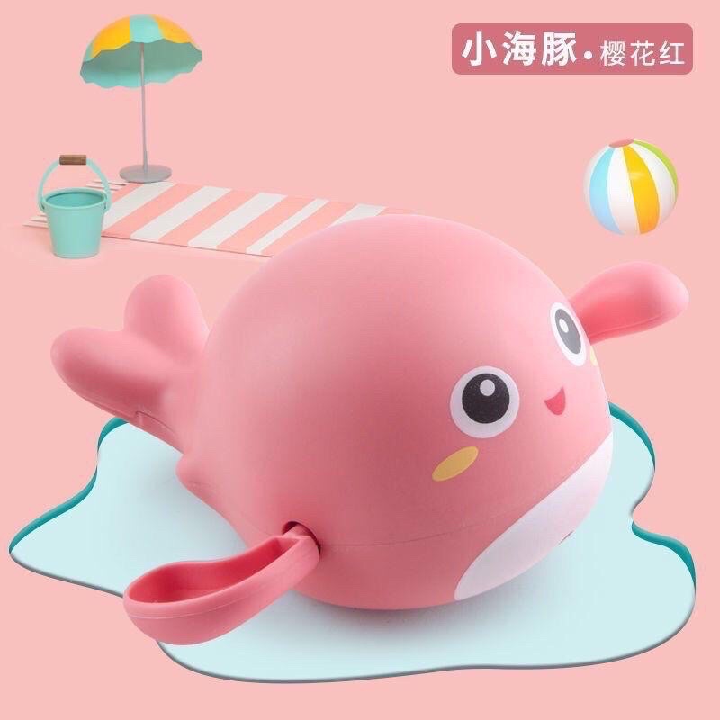 Mainan Mandi Anak Bayi Bentuk DOLPHIN Berenang Di Kolam Renang / Bak Mandi Mainan Air Lucu