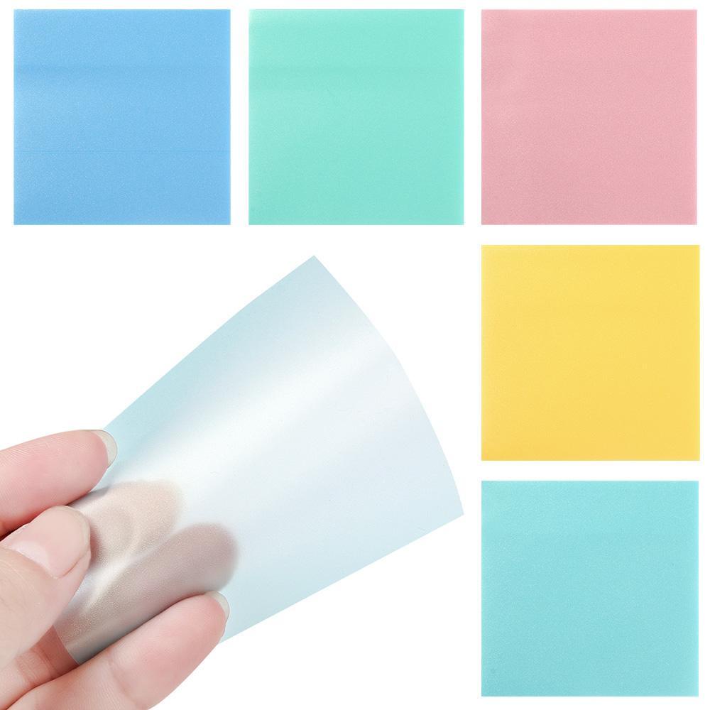 Nanas Transparan Sticky Notes Kreatif Alat Tulis Notepad Bening Bookmark Memo Pad