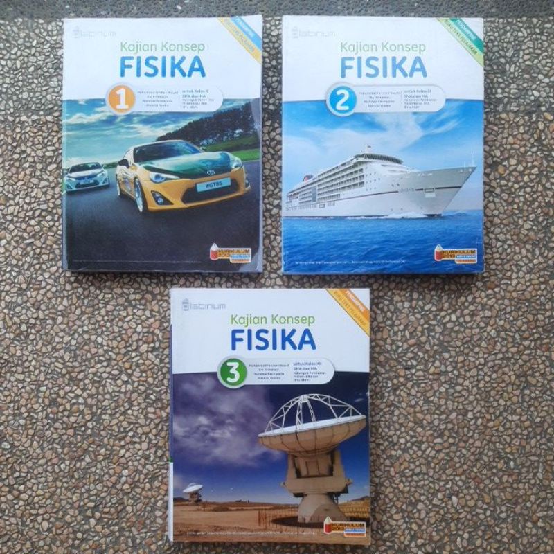 buku Kajian Konsep Fisika sma kelas 10.11.12 revisi Kurikulum 13. Platinum. Baru Original