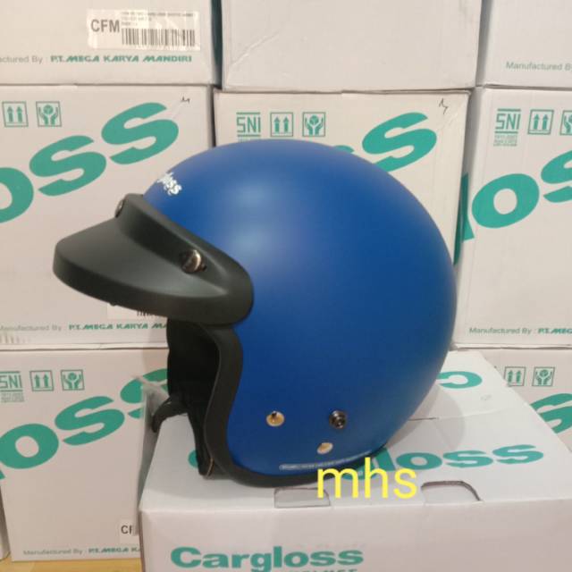 Helm Cargloss biru dop