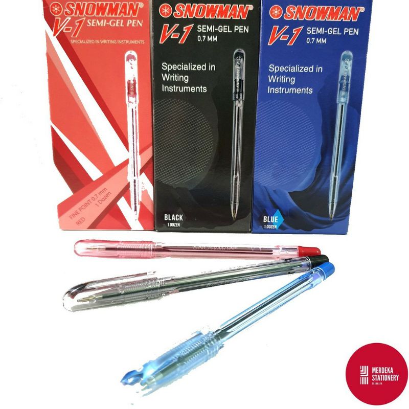 

PULPEN SNOWMAN V1 SEMI GEL PEN 0.7