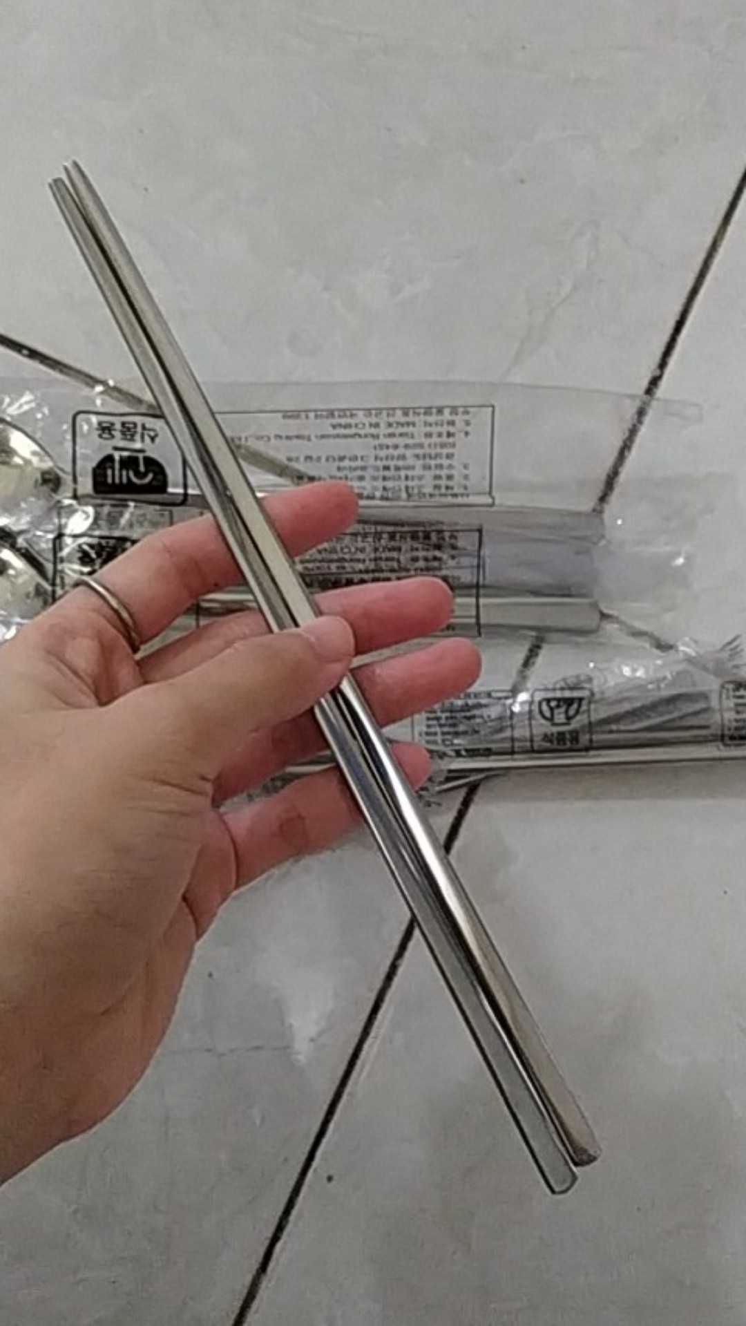 [real Pict] Sujeo Sendok Sumpit Korea Stainless