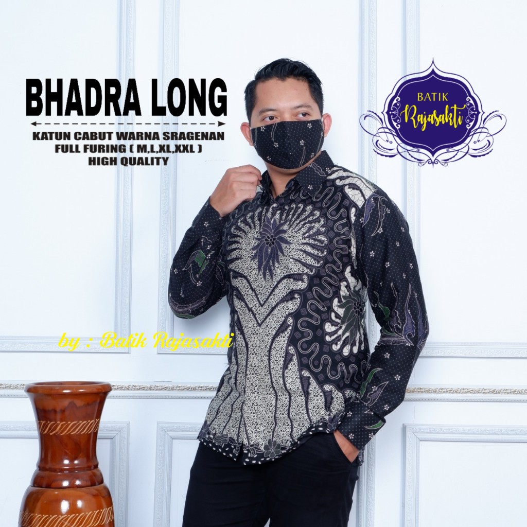 BHADRA LONG KEMEJA BATIK PRIA SOLO LENGAN PENDEK LAPIS FURING ATASAN BATIK PREMIUM MODERN ATASAN BATIK PREMIUM MODERN BATIK RAJASAKTI AJIBHANU PEKSI WIBOWO PRASTOWO ASTAGUNA KANGEN KAMULYAN PEKSI KHAYANGAN NATANEGARA ABISEKA WARMADEWA PEN TRIJAYA EMAS