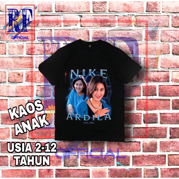 KAOS BAJU ANAK NIKE ARDILA Tshirt band musik dangdut pop vintage kaos kids tee ootd unisex vintage p