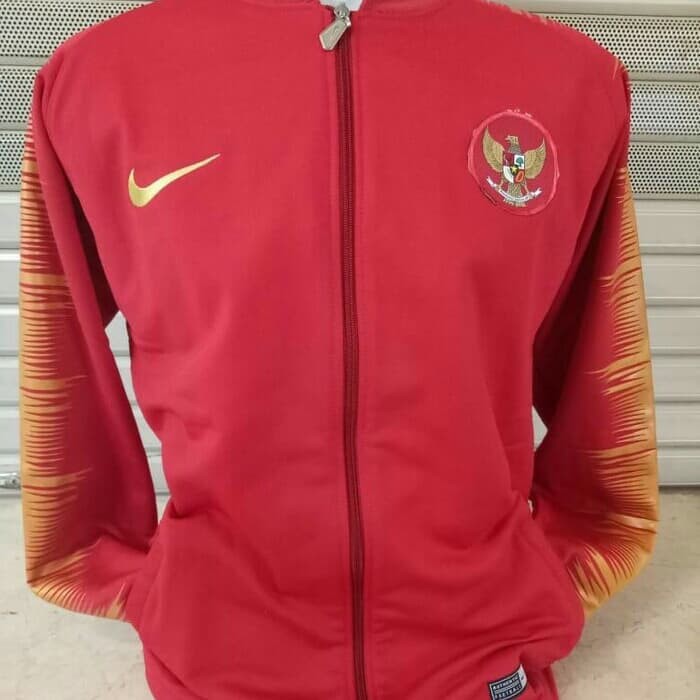 JAKET BOLA TIMNAS INDONESIA HOME MERAH 2018/2019 GRADE ORI