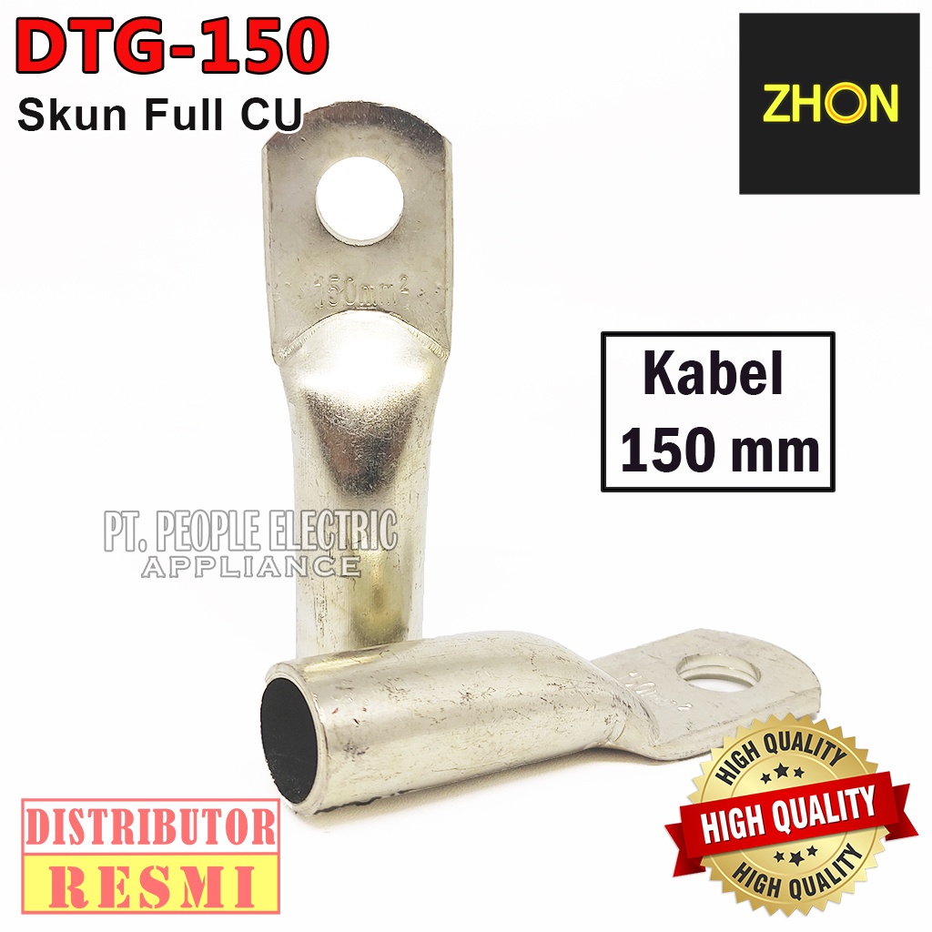 DTG-150mm SKUN CU FULL TEMBAGA CROME PUTIH