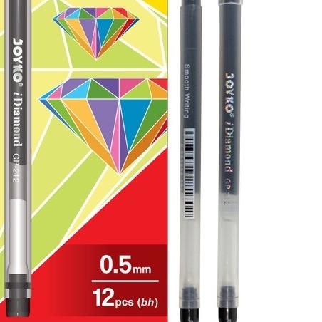 

♜ Gel Pen Joyko GP-212 i-diamond (12pcs) - Hitam ☼