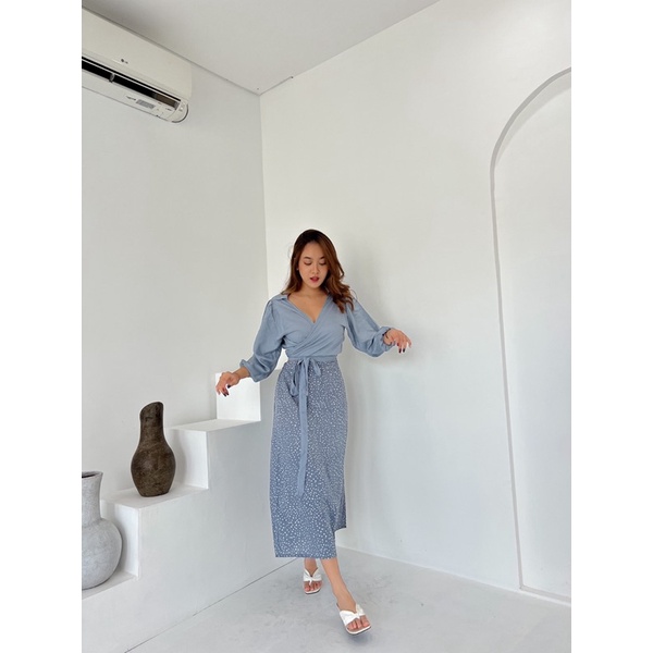 ATASAN SAFIRA MIX || ROK POLKADOT-1