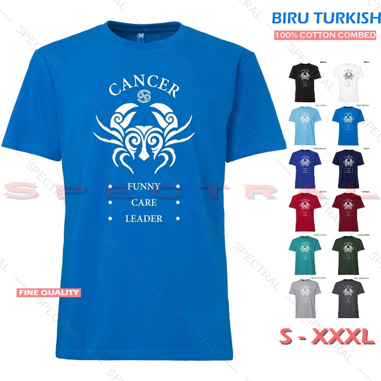 Spectral - Kaos Pria Wanita CANCER Baju Distro Zodiak Ramalan Bintang Kepiting Zodiac Keren Fashion 