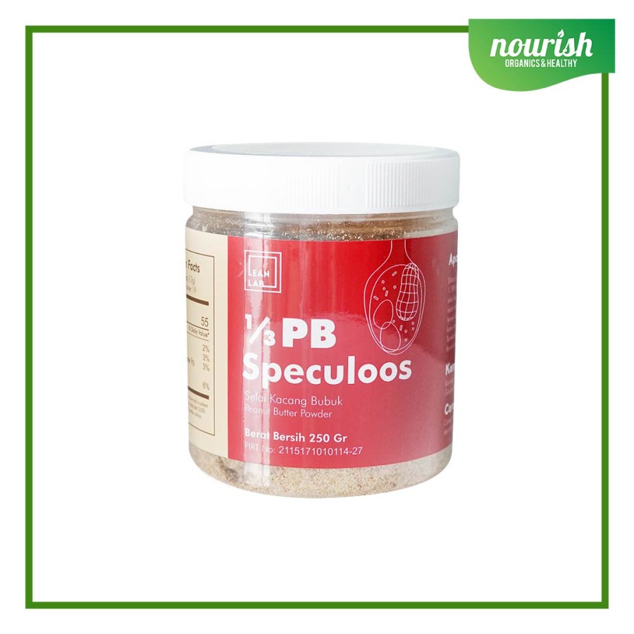 Selai Kacang Bubuk 1/3 PB Lean Lab Speculoos 250g