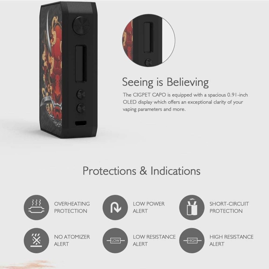 Elektronik lainnya Authentic Cigpet Capo BoxMod 126W ByIjoy - Mesin