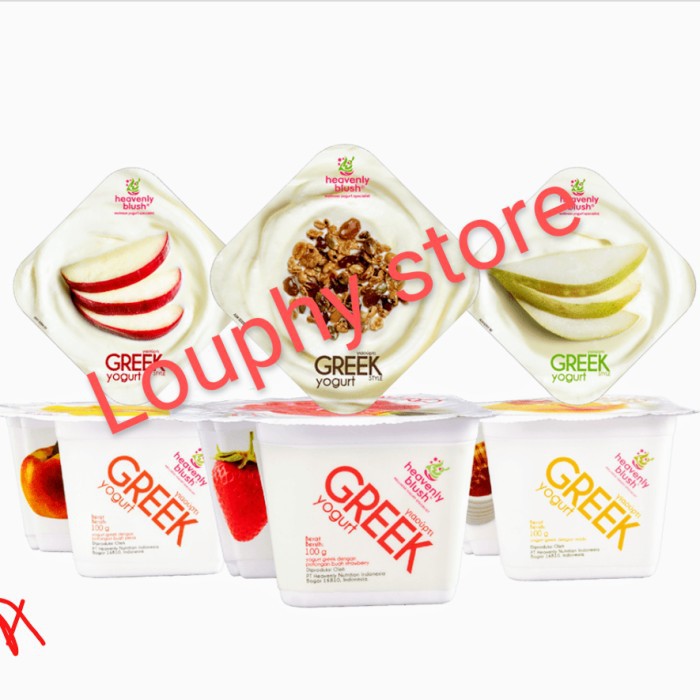 

Greek Cup Yogurt Heavenly blush rasa buah