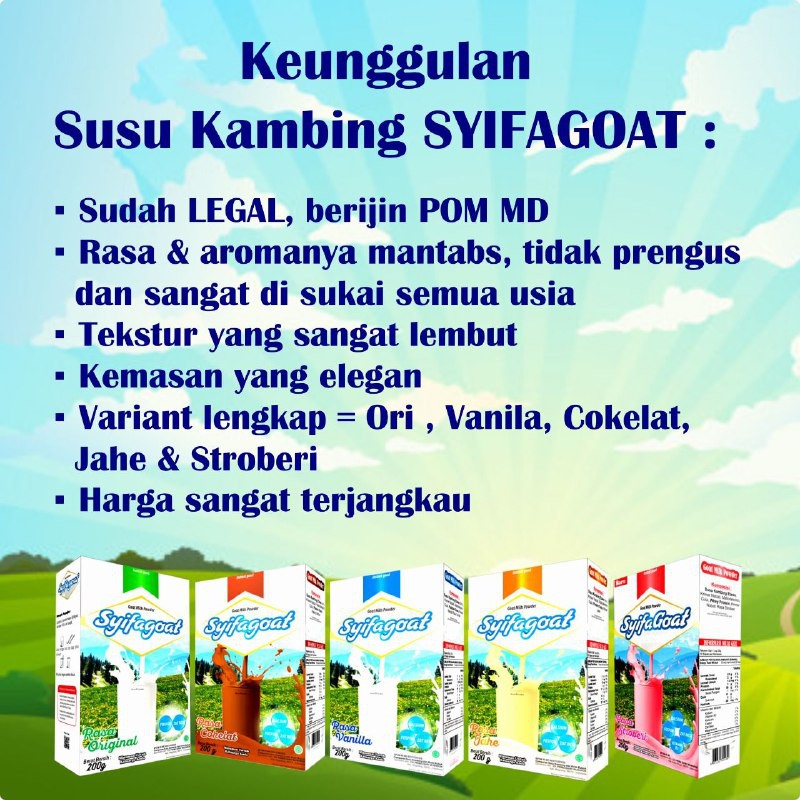 

SUSU KAMBING SYIFAGOAT ORIGINAL BEST SELLER