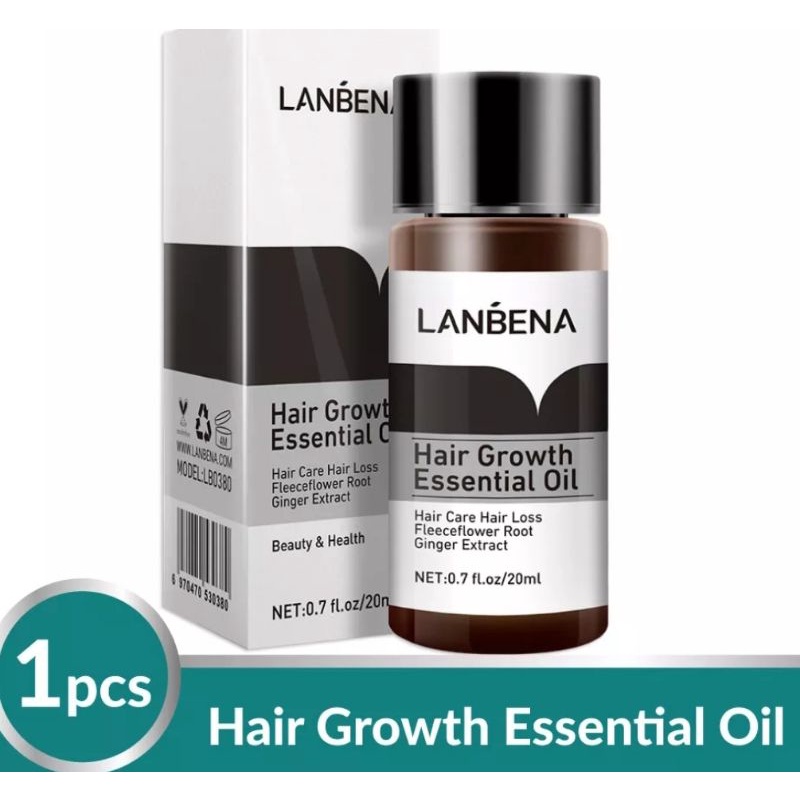 LANBENA HAIR GROWTH CARE ESSENTIAL OIL PENUMBUH RAMBUT SECARA CEPAT-20ml