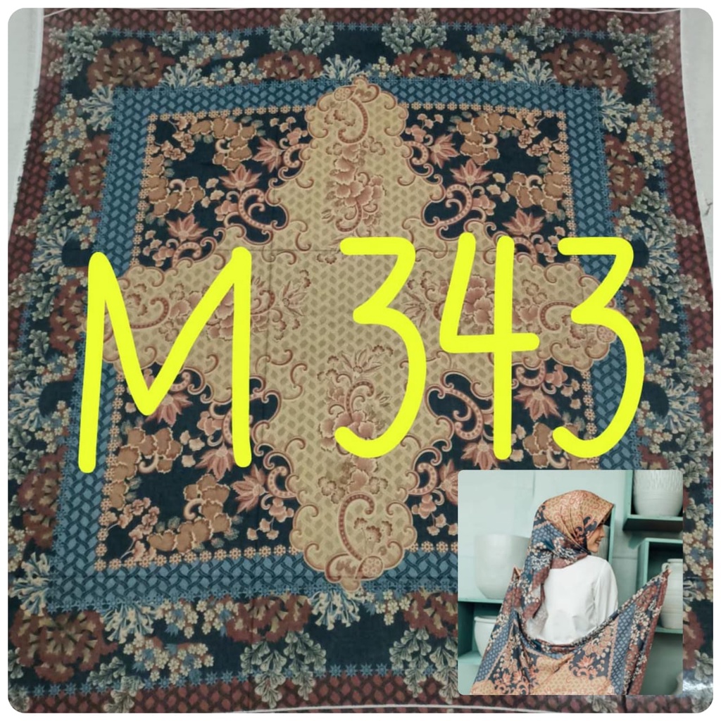 [SALE] Hijab Voal Motif Art Premium Square Lasercut Kerudung Segi empat Motif Jilbab Grosir Murah-M343