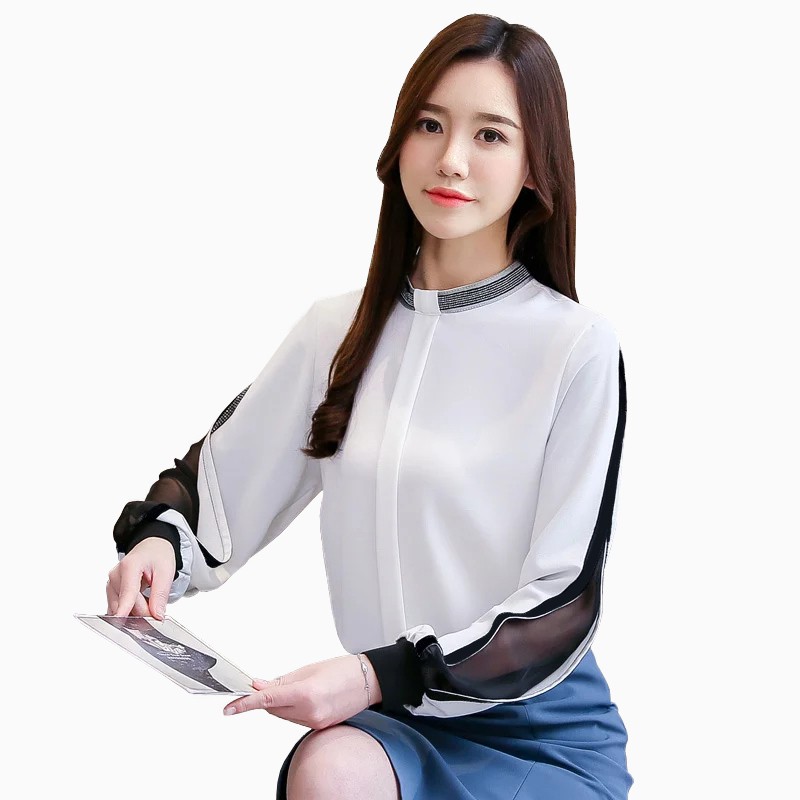 Blouse Lengan panjang Wanita Gaya Korea variasi mote Model Terbaru - XSHOP Estiana