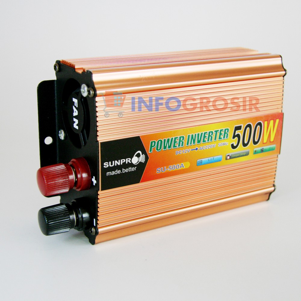 Power Inverter 500 Watt Sunpro PI-05 Mengubah Arus Dc Menjadi Ac