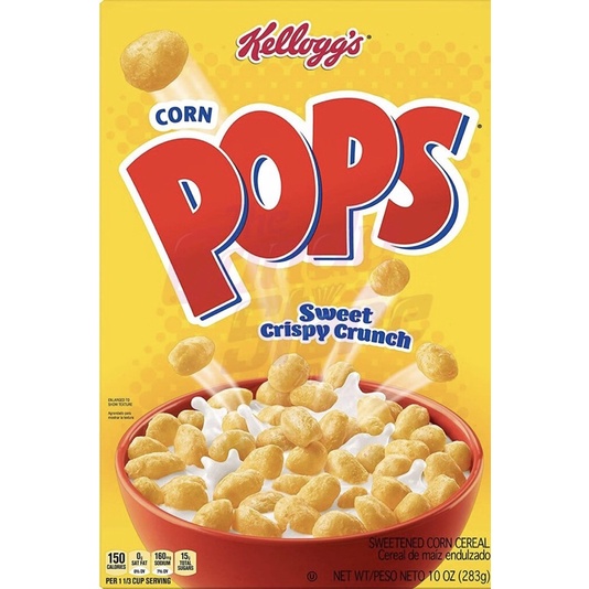 

[SEREAL IMPORT] Kellogg’s Corn Pops - Sweet Crispy Crunch Cereal / Sereal