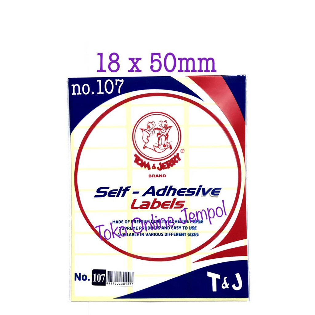

18x50mm no.107 Label Tom and Jerry stiker Jerry sticker stickers label jeri ATK1194TJ