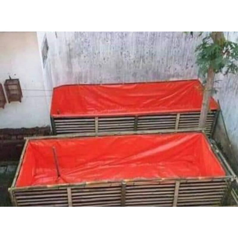 Terpal kolam ikan A5 2x1x50 / 200x100x50 kolam terpal korea