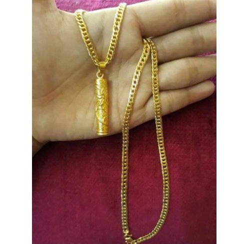 kalung bambu lapis emas 24k