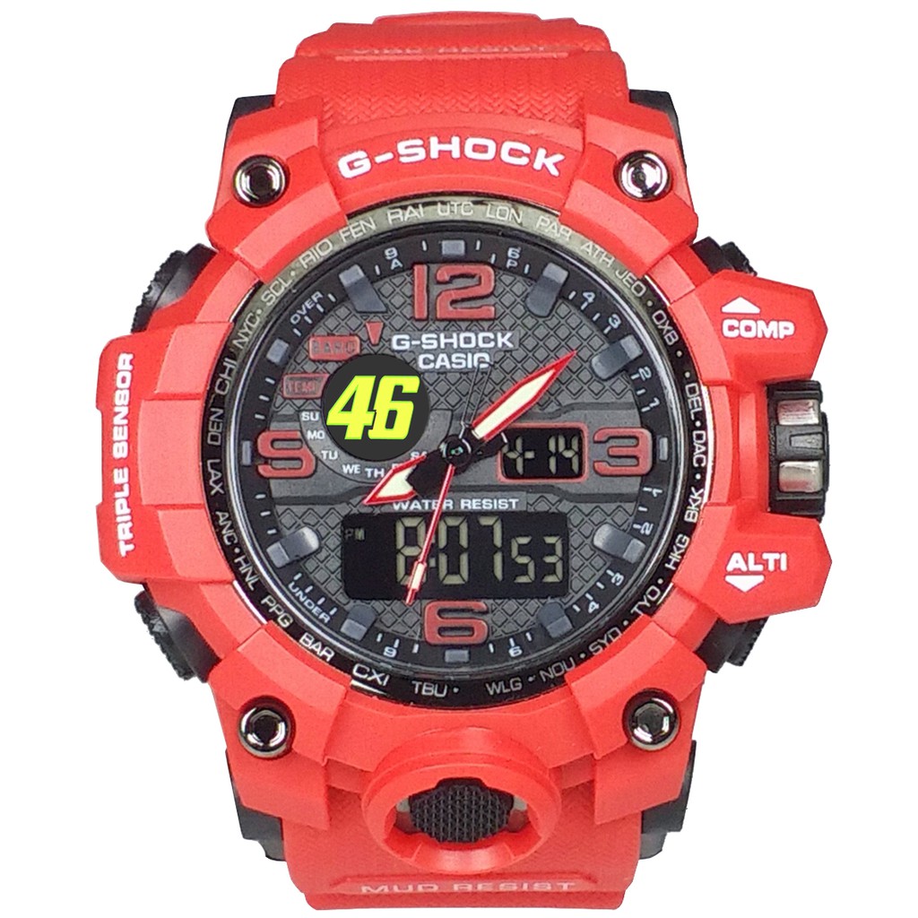 Exclusive Jam VALENTINO ROSSI 46 Double Time (Full Merah)