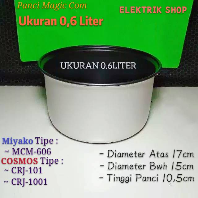 PANCI RICE COOKER KECIL UKURAN 0.6LITER MIYAKO MCM606, MIYAKO PSG 607