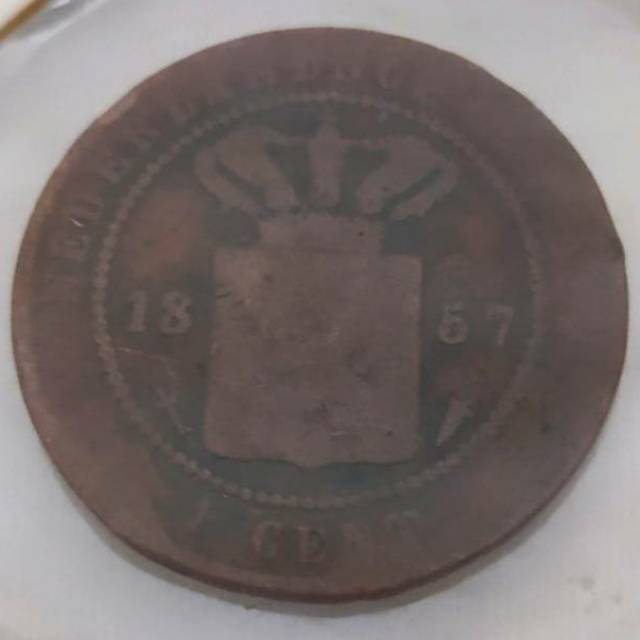 Koin Kuno 1 Cent Benggol Nederlands Indie tahun 1857