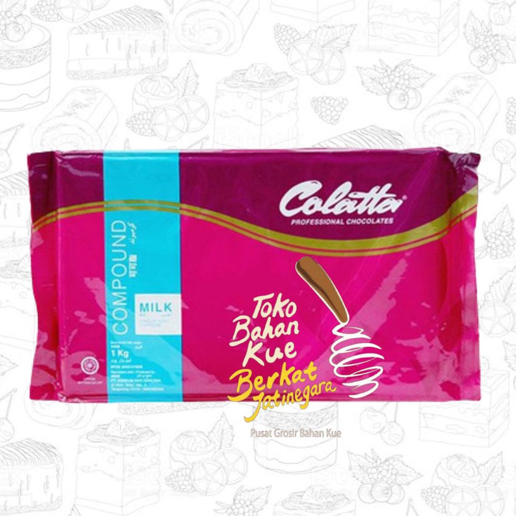 COKLAT BATANG COLATTA MILK 1 KG / COKELAT CHOCOLATE COMPOUND