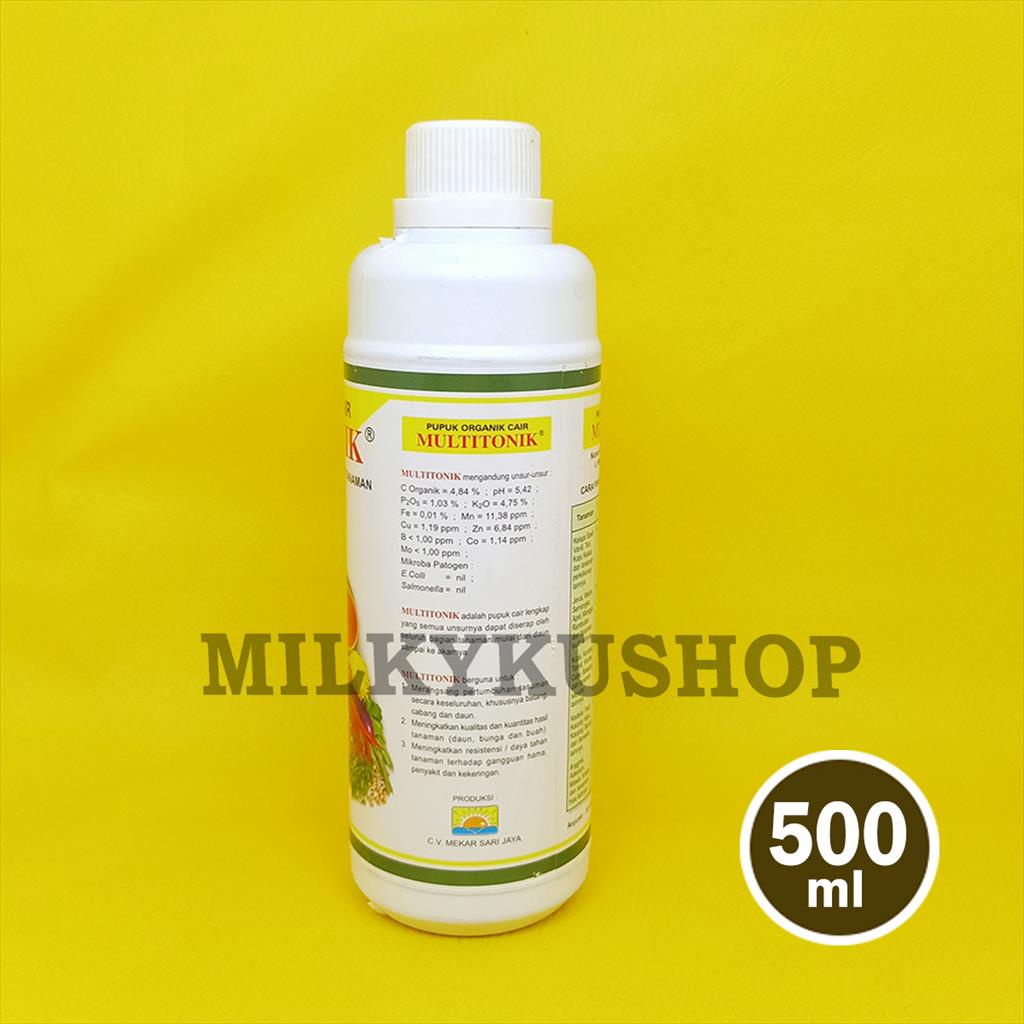 PUPUK ORGANIK CAIR MULTITONIK SEMUA JENIS TANAMAN 500 ML