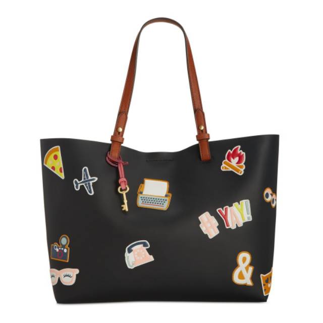 Fossil rachel tote bag sticker